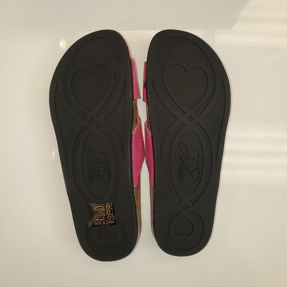 NIB Birkenstock Style Sandals by Abi Pink … - Picture 5 of 7